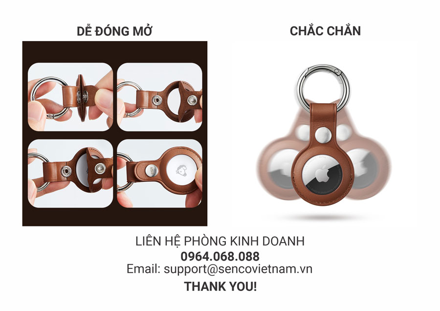 Bao Da Airtag Esr Metro Leather