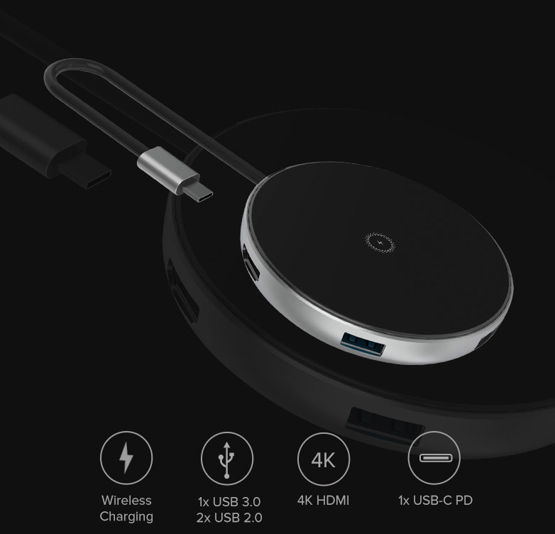 cổng nối khiêm sạc không dây của jcpal