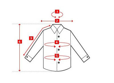 Hướng dẫn chọn size áo sơ mi nam Pierre Cardin Hàn Quốc