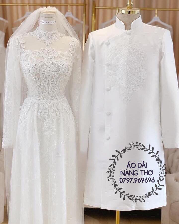 79 mẫu Áo Dài Cưới Cặp Đôi Đẹp Nhất 79 Mẫu Áo Dài Cưới Cặp Đôi Đẹp Nhất