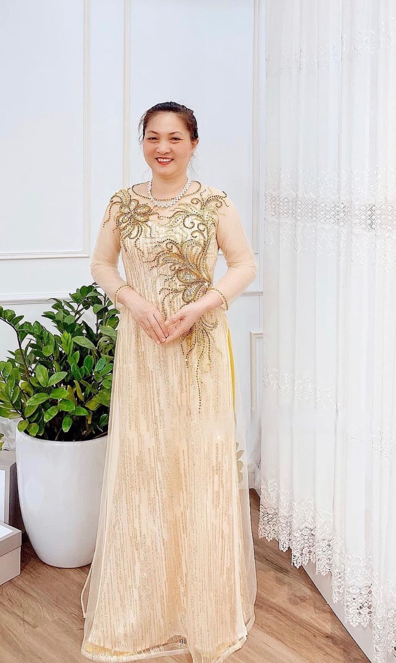 Váy Đầm Trung Niên Nữ Cho Mẹ Họa Tiết Dáng Dài V04 - Áo đầm kiểu thời