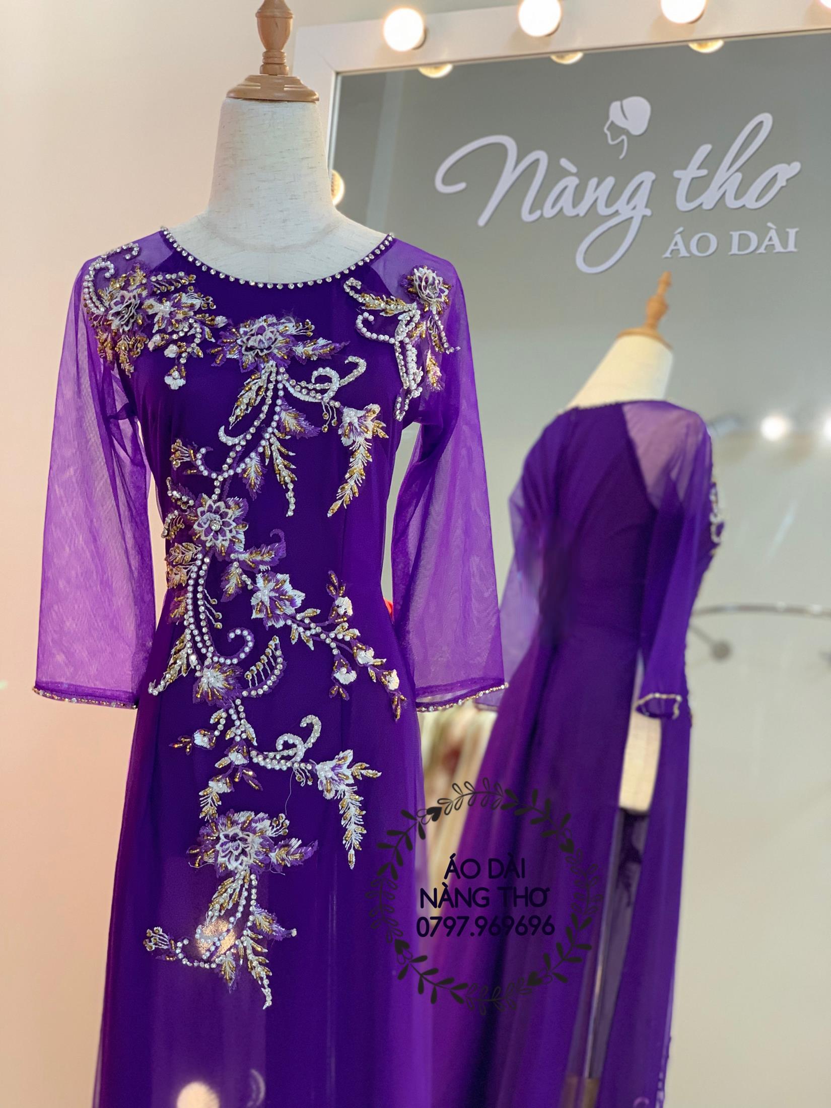ÁO DÀI ĐI HỌ / NGỒI SUI