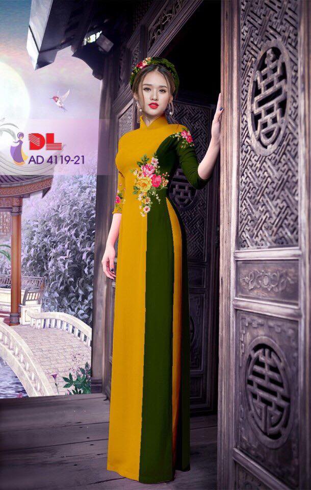 Áo Dài Lụa in 3d mới nhất