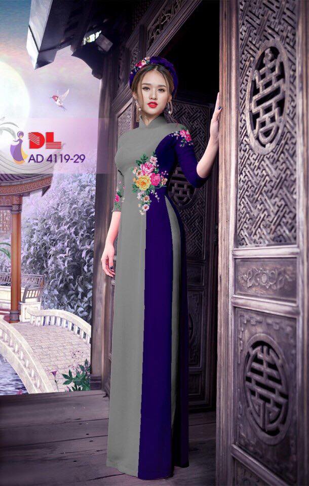 Áo Dài Lụa in 3d mới nhất