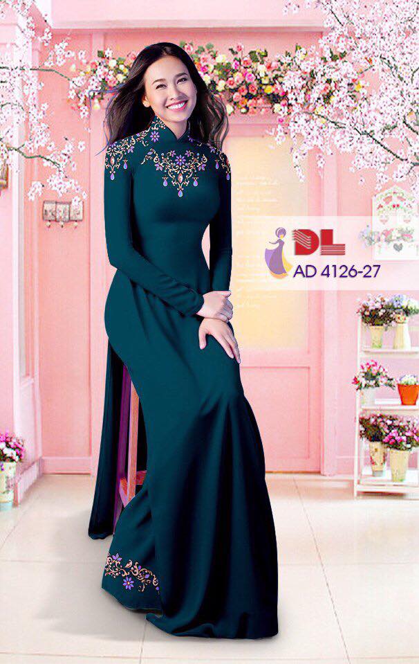 Áo Dài Lụa In 3D