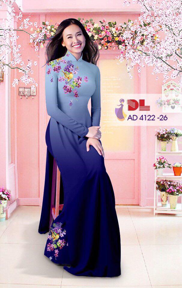 Áo Dài Lụa In 3D