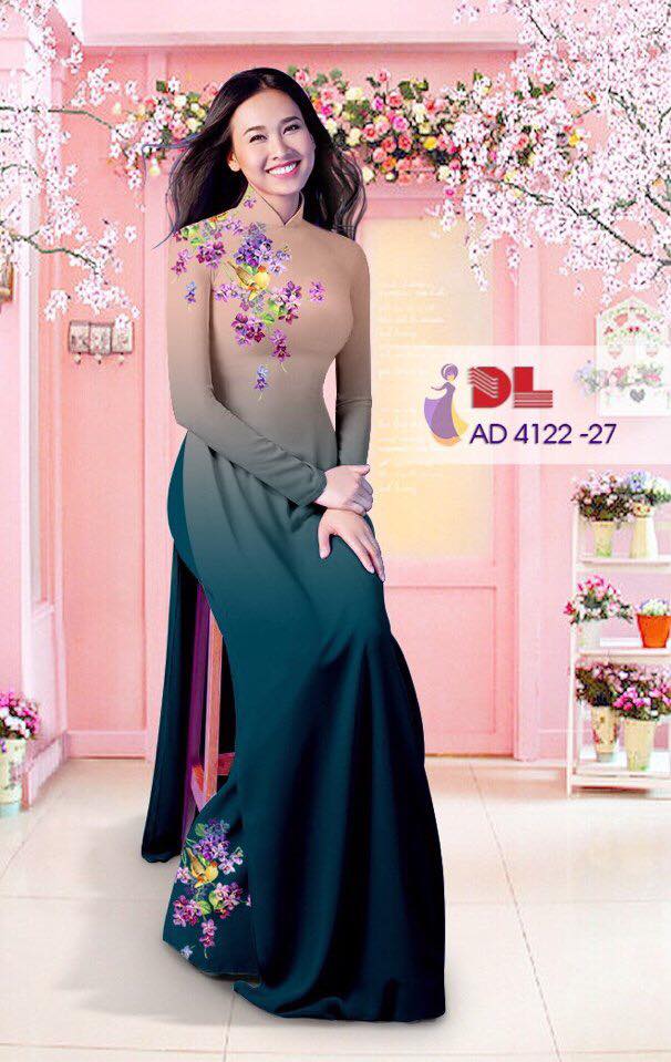 Áo Dài Lụa In 3D