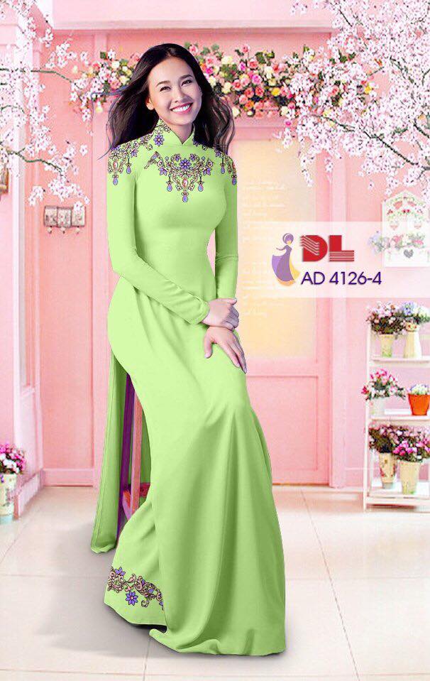 Áo Dài Lụa In 3D