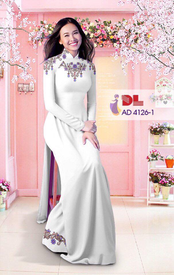 Áo Dài Lụa In 3D