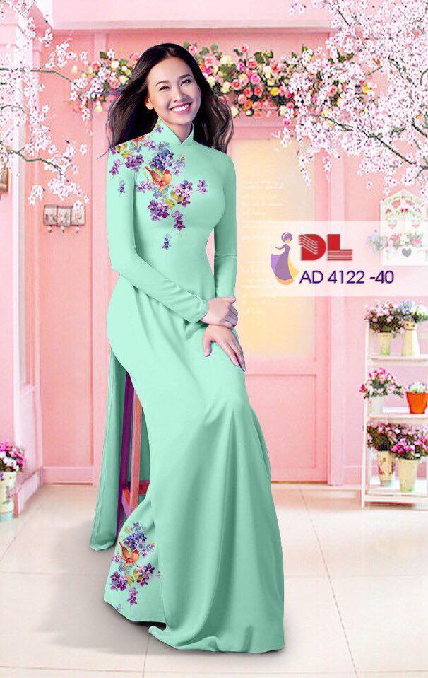 Áo Dài Lụa In 3D