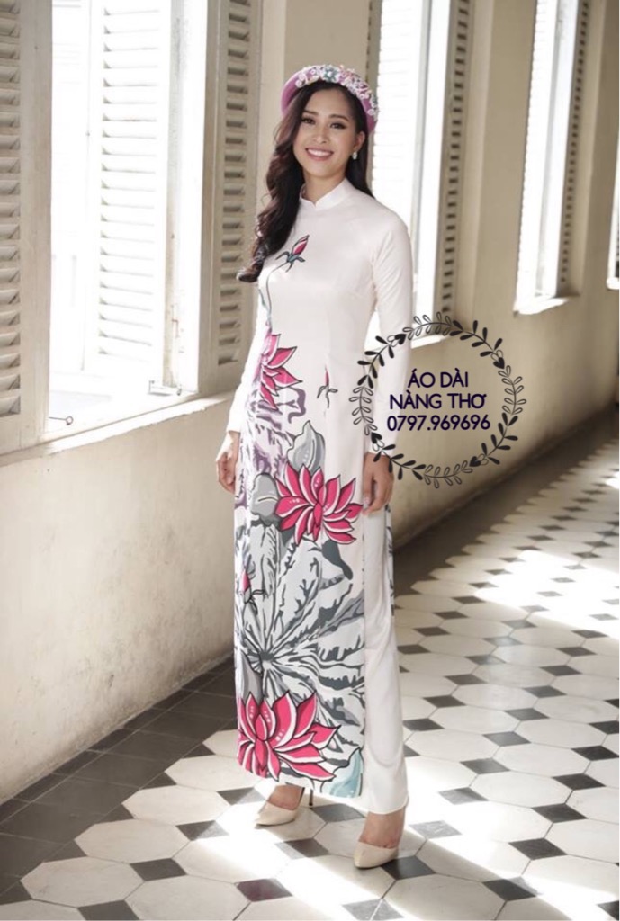 Áo dài màu trắng đẹp