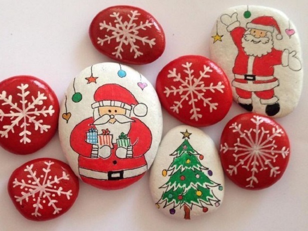 White Pebble Stone For Decoration Christmas