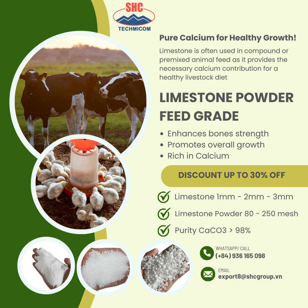 Calcium Carbonate Powder in Animal Feed: Benefits and Applications
