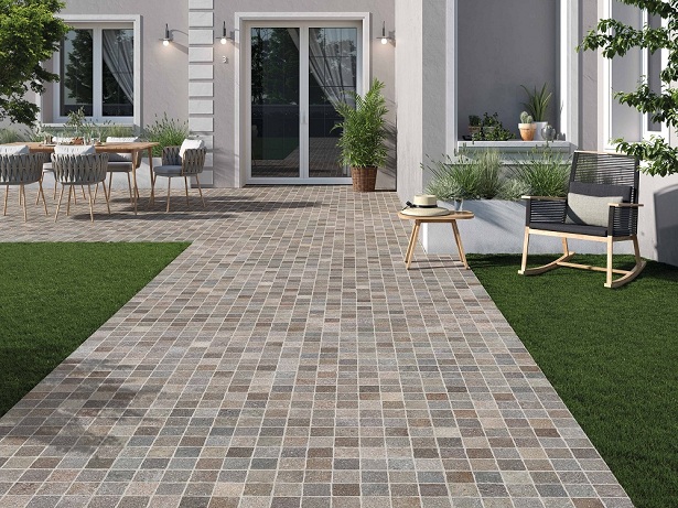 Design ideas and choosing garden tiles