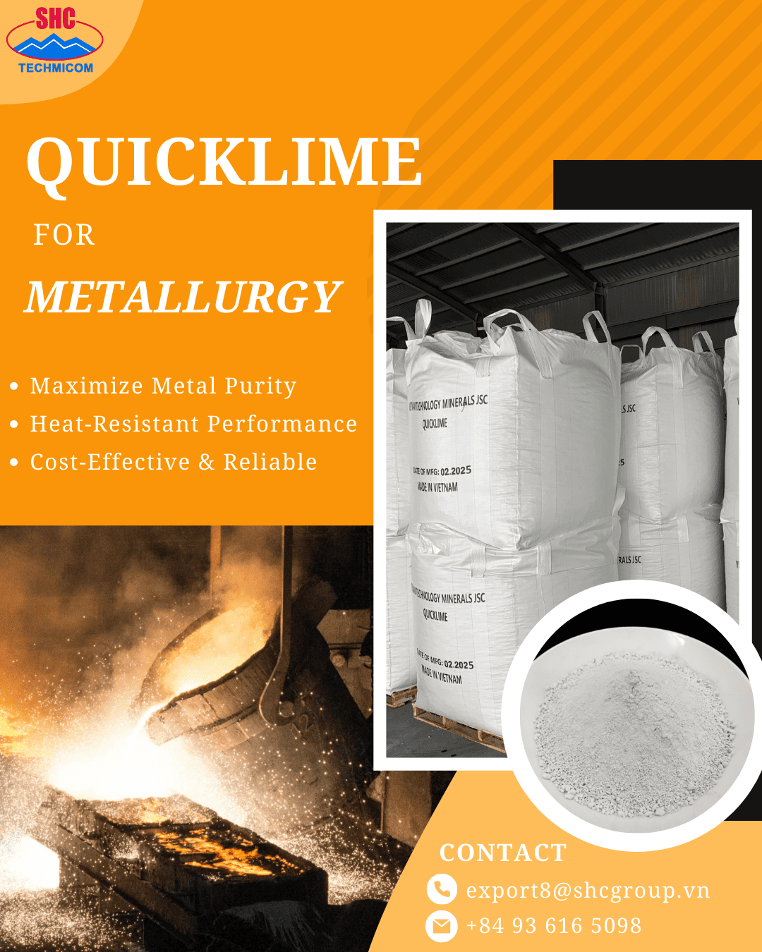 Quicklime in Metallurgy: A Vital Material for Metal Purity
