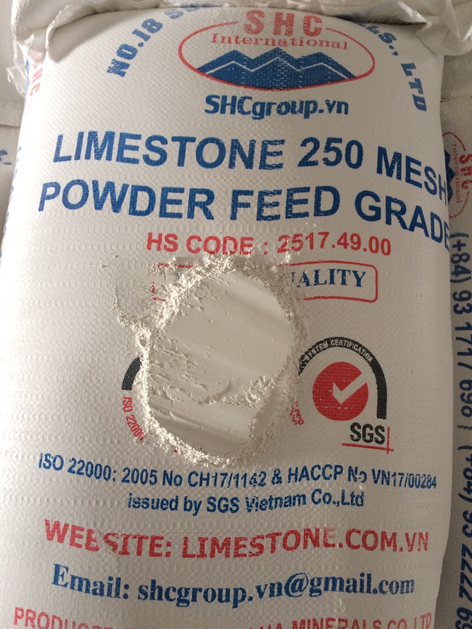 Limestone Hs Code To Complete Shipment of 504 Tons Limestone 250mesh For Big Customer