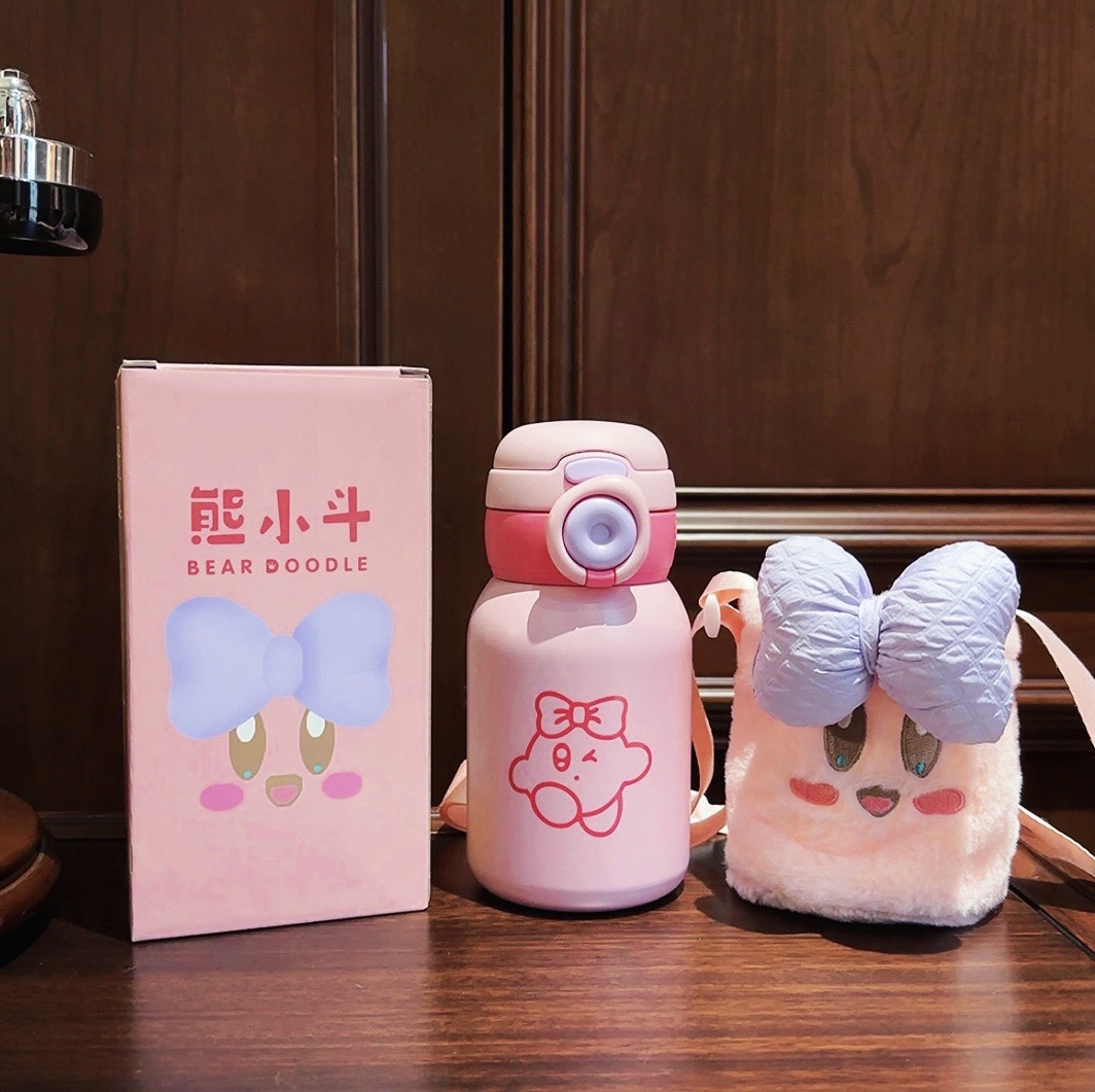 Bình giữ nhiệt thú bông hoạt hình style mùa đông dễ thương năng động inox 316 BLXQ-BW