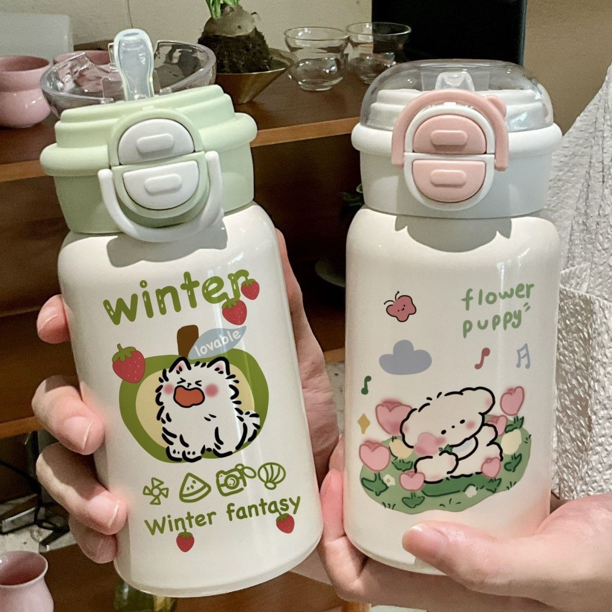 Bình giữ nhiệt inox 316ml, giữ nhiệt nóng lạnh roang silicon sạch sẽ tiện lợi dung tích 500ml BL-007