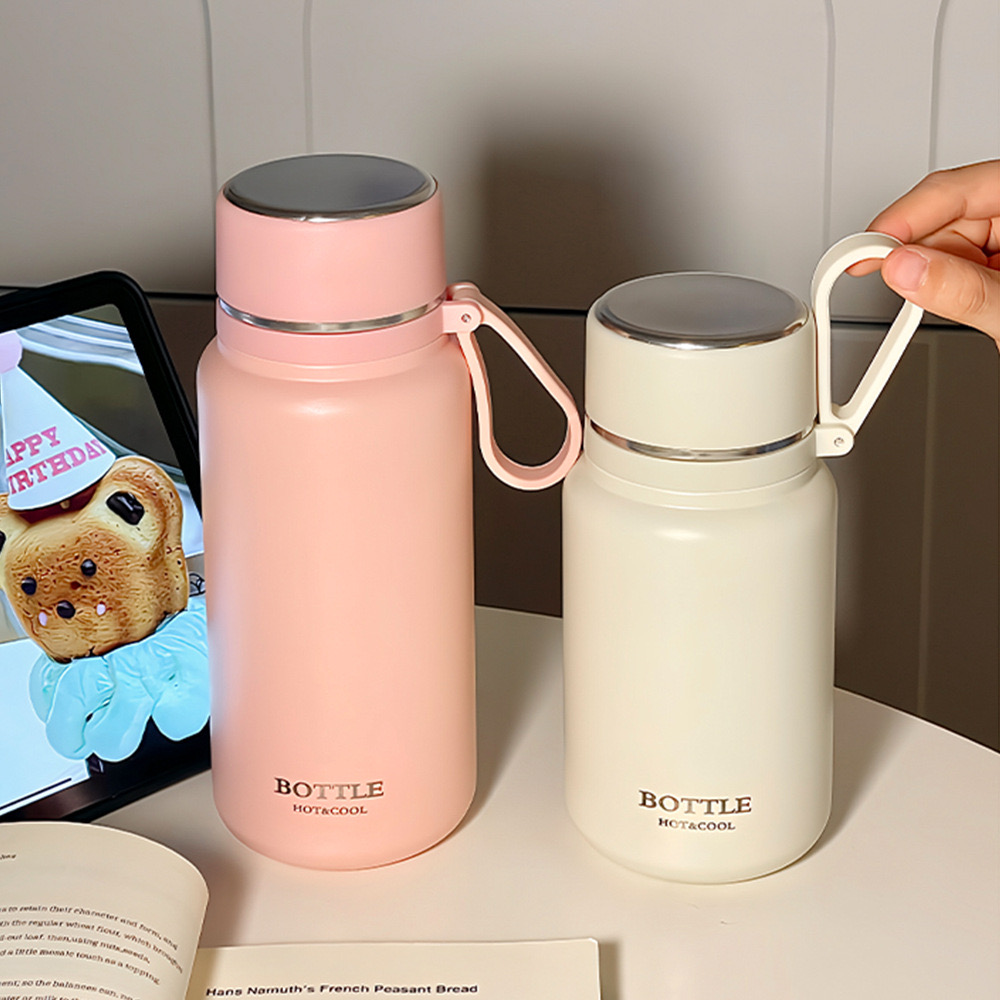 Bình nước giữ nhiệt dung tích 650ML inox sus 316, có lọc trà, chống tràn BN101