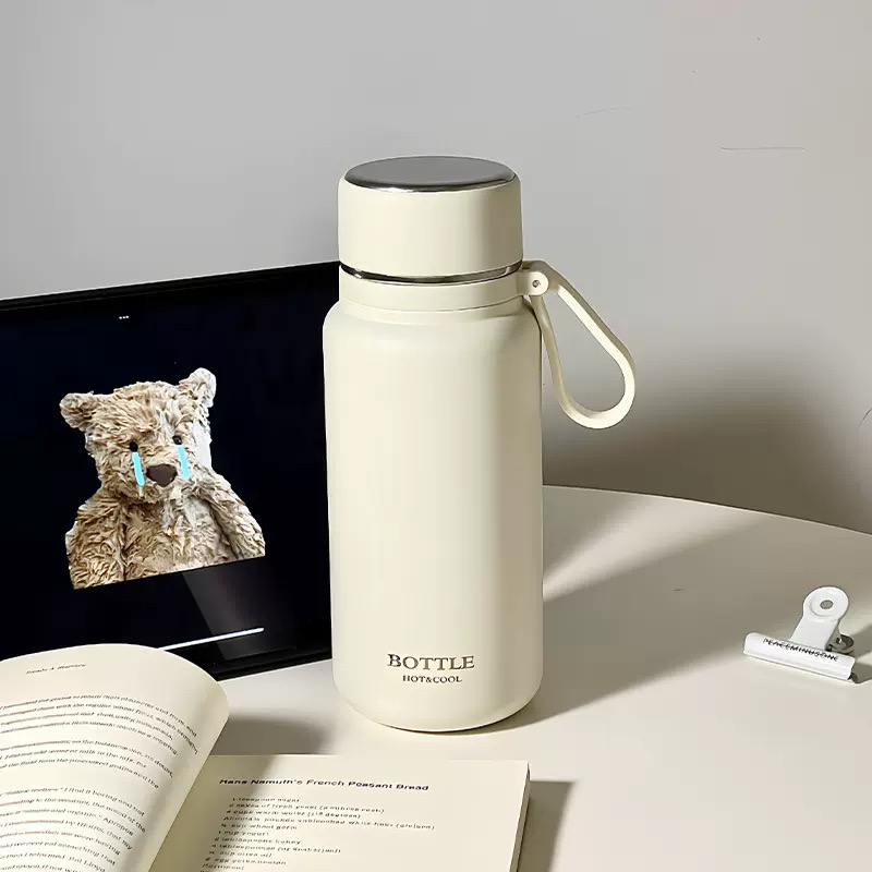 Bình nước giữ nhiệt dung tích 650ML inox sus 316, có lọc trà, chống tràn BN101