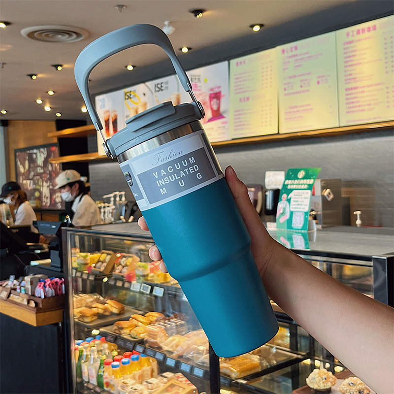 Cốc giữ nhiệt có quai cầm tay, cốc giữ nhiệt inox 304