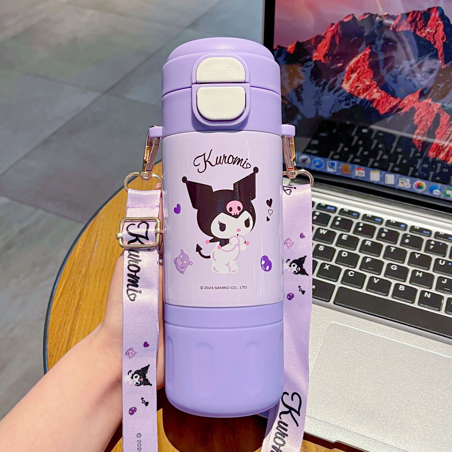 Bình giữ nhiệt 480ml, bình giữ nhiệt hoạt hình 
