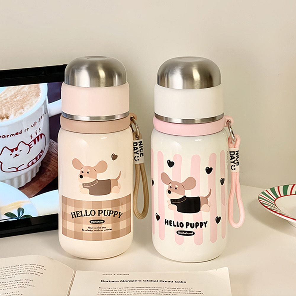 Bình giữ nhiệt Hello Puppy hình cún xinh xắn inox 316 500ml MXS-2316