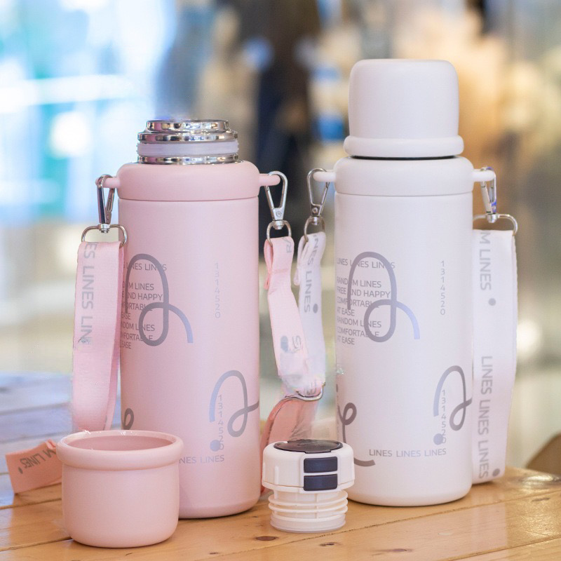 Bình Nước Giữ Nhiệt Hai Lớp Chân Không Inox 316 Dung Tích 500ml giữ nhiệt 24h NOTY-96