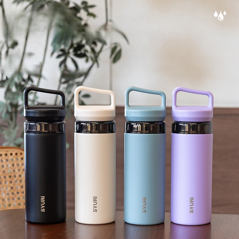 Bình giữ nhiệt chân không inox 316, thiết kế thời trang 420ML có bộ lọc trà, di động tiện lợi dễ mang đi UBE249