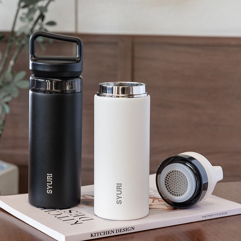 Bình giữ nhiệt chân không inox 316, thiết kế thời trang 420ML có bộ lọc trà, di động tiện lợi dễ mang đi UBE249