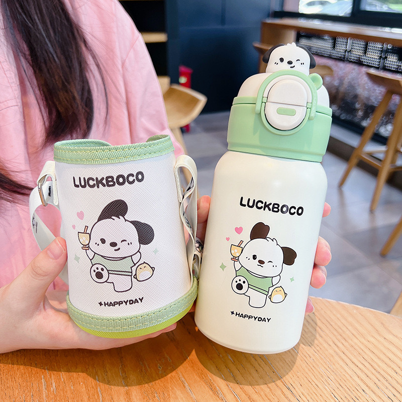 Bình giữ nhiệt Shower baby dung tích 500ml ly giữ nhiệt Inox 316 dễ thương cho bé đi học TimA-18