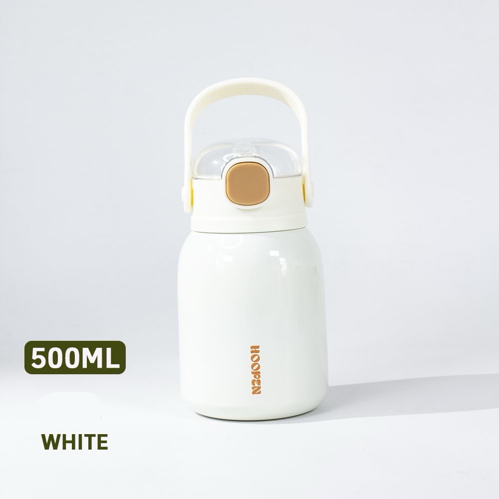 Bình giữ nhiệt thể tích 500ML có ống hút, bình nước giữ nhiệt  BN38