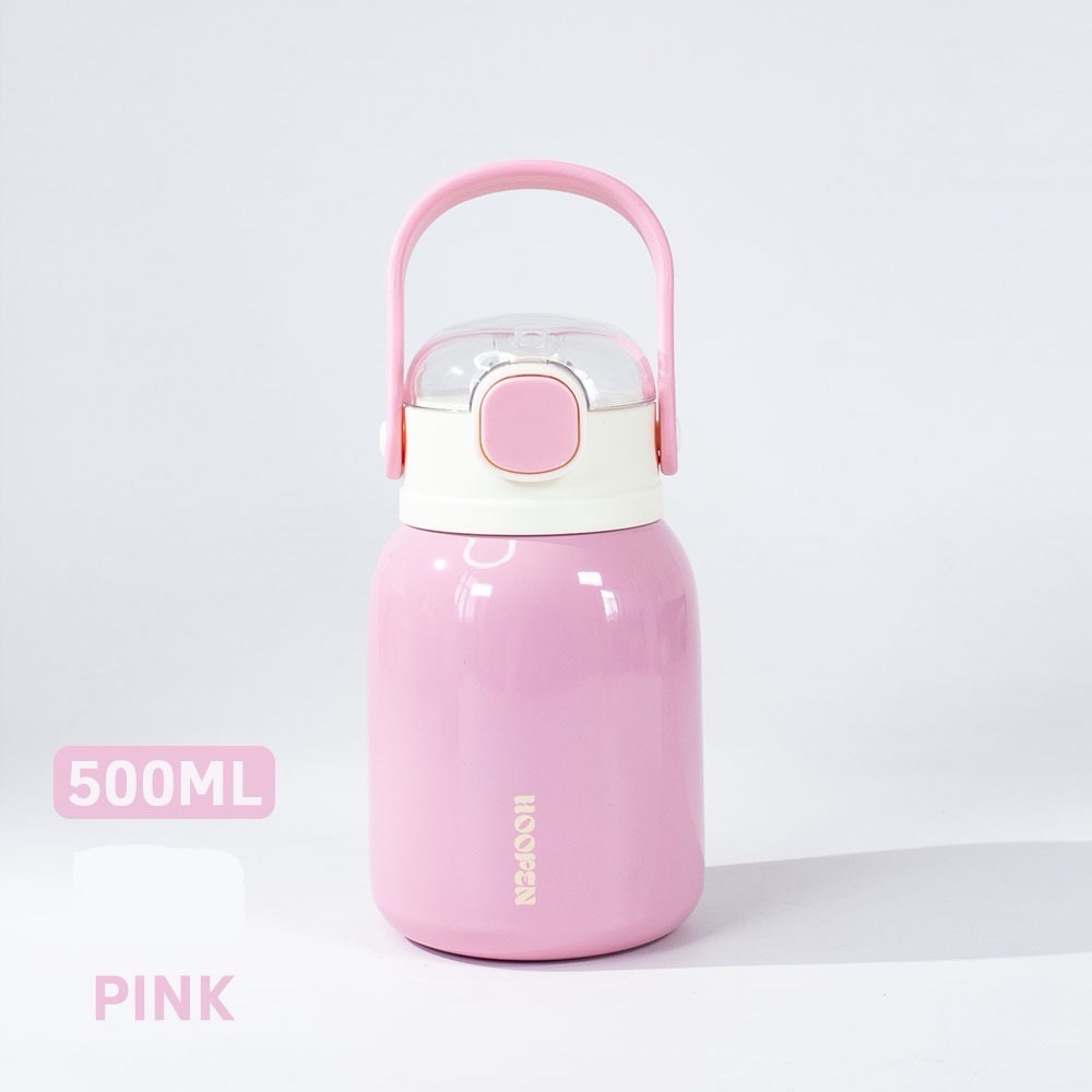 Bình giữ nhiệt thể tích 500ML có ống hút, bình nước giữ nhiệt  BN38
