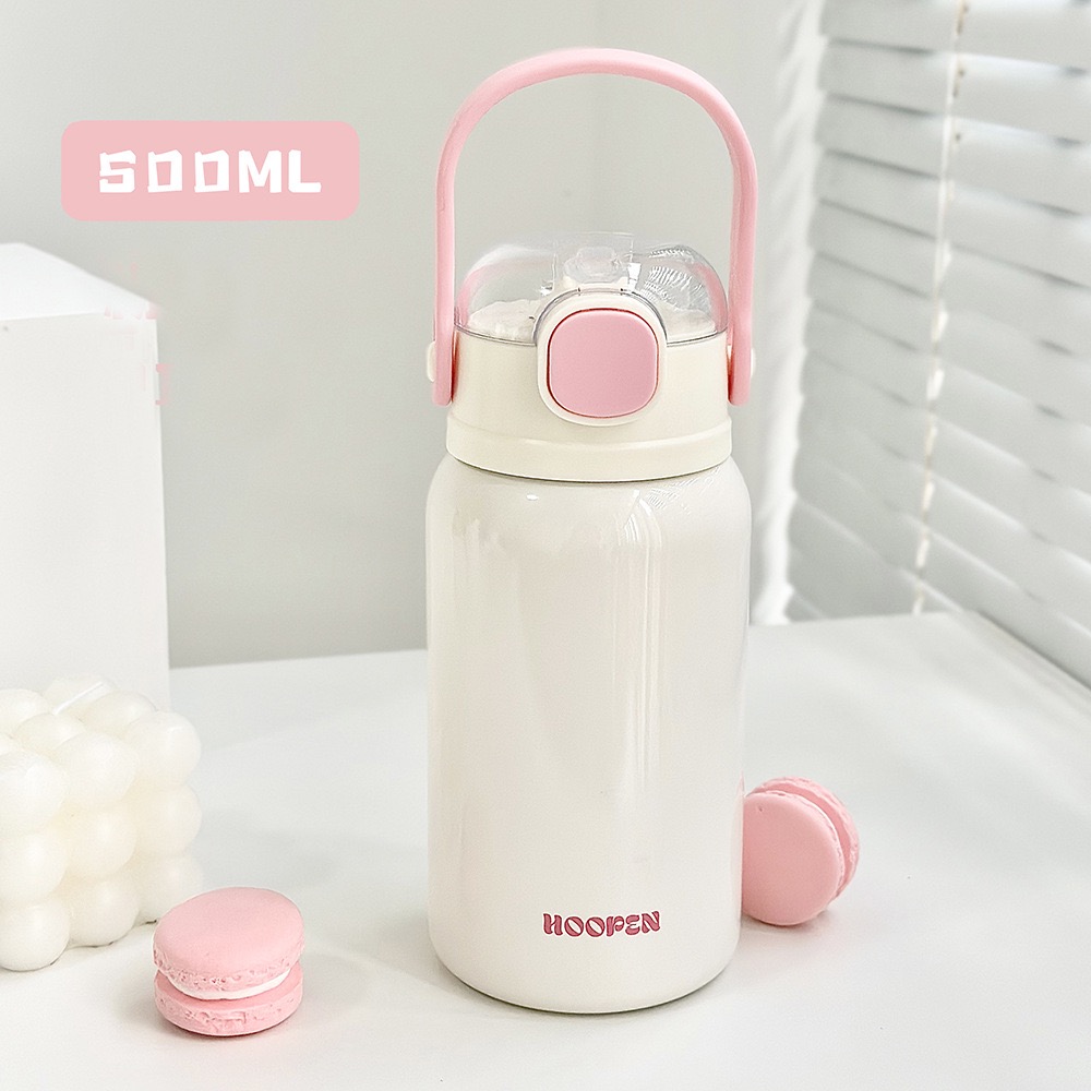 Bình giữ nhiệt thể tích 500ML có ống hút, bình nước giữ nhiệt  BN38