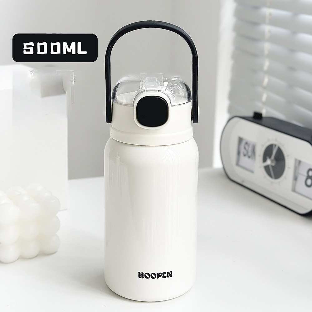 Bình giữ nhiệt thể tích 500ML có ống hút, bình nước giữ nhiệt  BN38