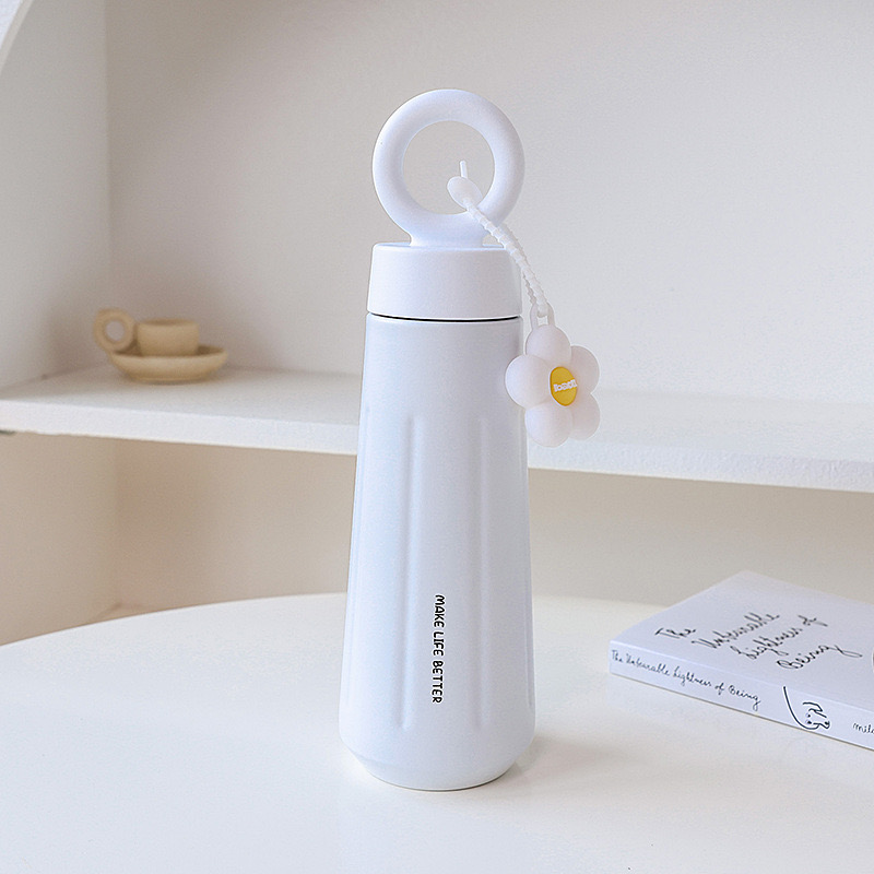 Bình giữ nhiệt dành cho các bé gái, họa tiết bông hoa, dung tích 450ml phong cách thời trang hàn quốc BGN05