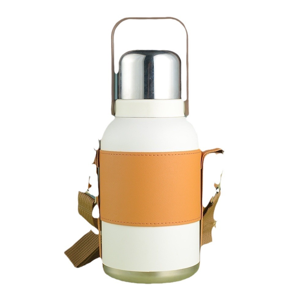 Bình giữ nhiệt SUS 316 800ml Bản đặc biệt kèm dây đeo, cốc kèm nắp, quai xách JQ-0369