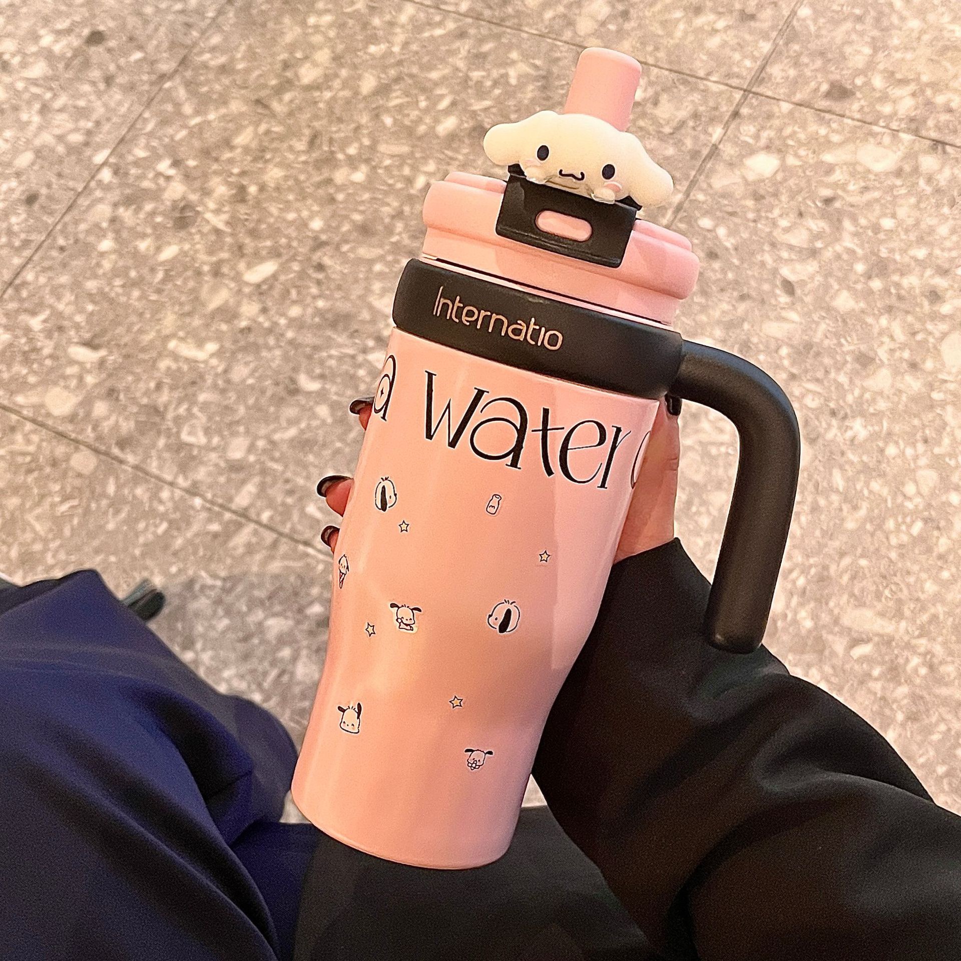Ly giữ nhiệt cao cấp inox 316 Intellectual phong cách BlackPink 650ml LUN-OZ4