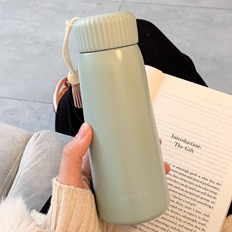 Bình Giữ Nhiệt 24h Thông Minh Kèm Cốc Uống, Ly Giữ Nhiệt 600ml/800ml Inox 316 Chống Gỉ An Toàn AHK0