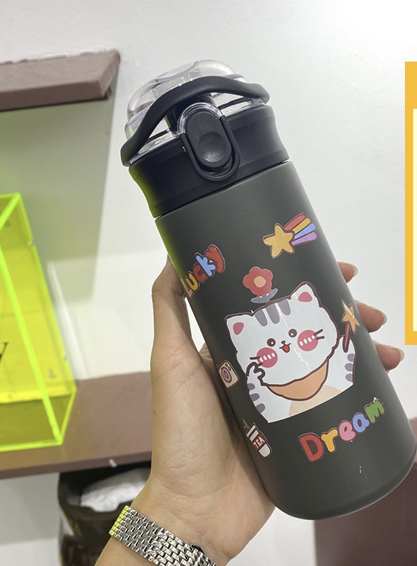 Bình giữ nhiệt phong cách hoạt hình năng động inox 304 SUS304