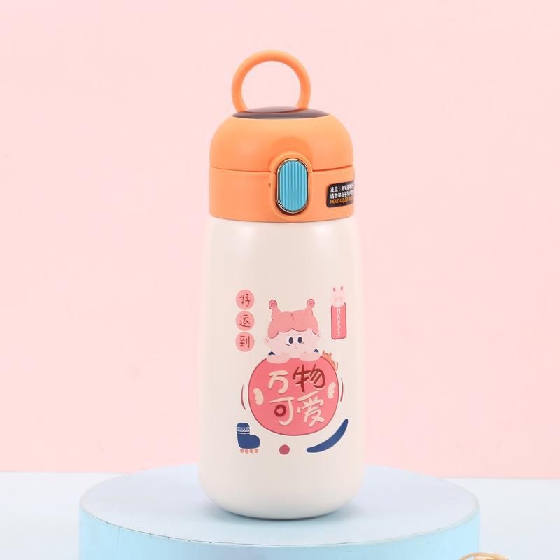 Cốc giữ nhiệt trẻ em hiển thị nhiệt độ thông minh, cốc giữ nhiệt inox 316 xinh xắn cho bé - 91552