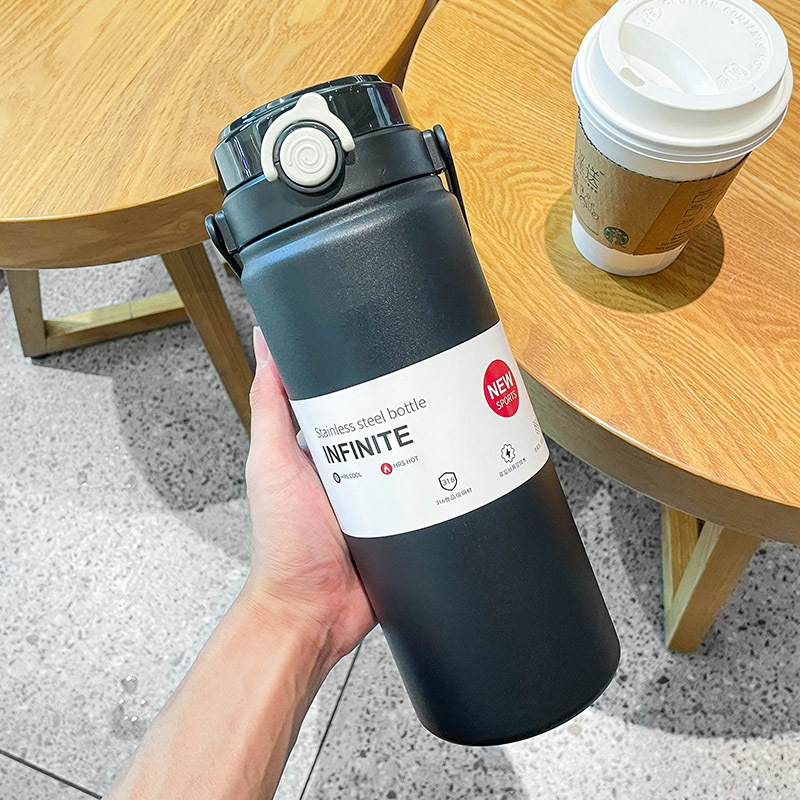 Cốc giữ nhiệt dung tích lớn phong cách Anh Quốc inox 316 EJ801