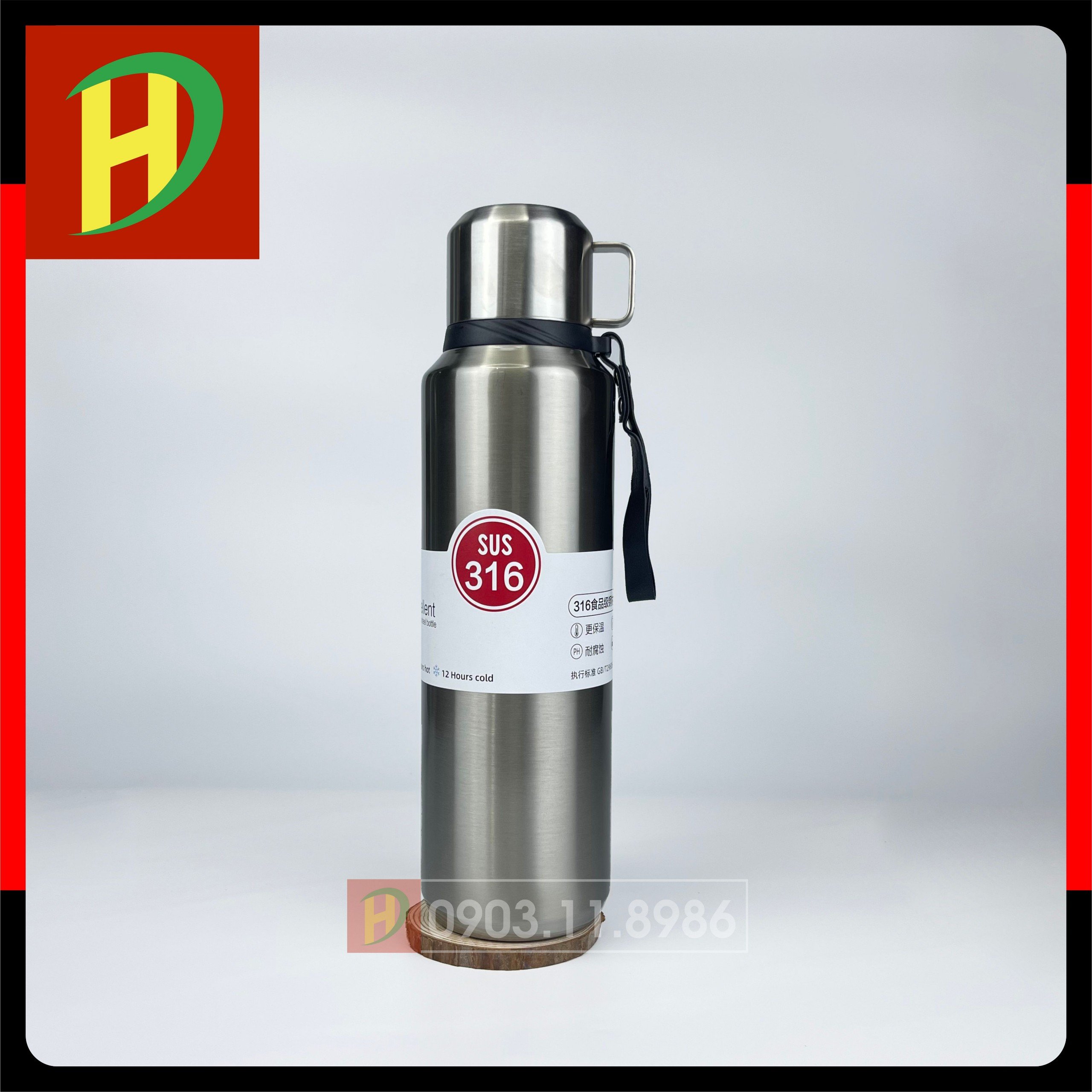 Bình giữ nhiệt inox 316 dung tích 1000ml, 1500ml nhiều màu có lõi lọc trà