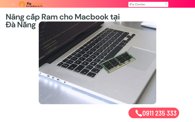 Nâng cấp Ram Macbook tại Đà Nẵng