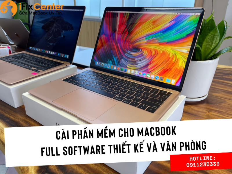 Cài phần mềm cho Macbook tại Đà Nẵng - Full software thiết kế và văn phòng