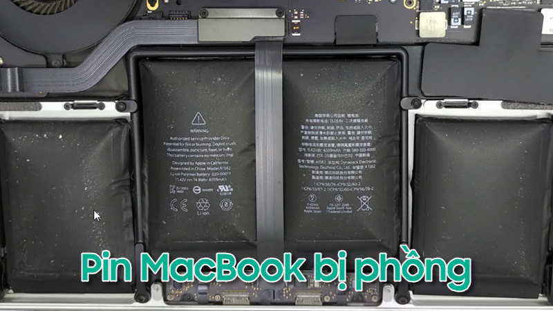Tại sao pin Macbook bị phồng? Mẹo sử dụng pin Macbook không phồng