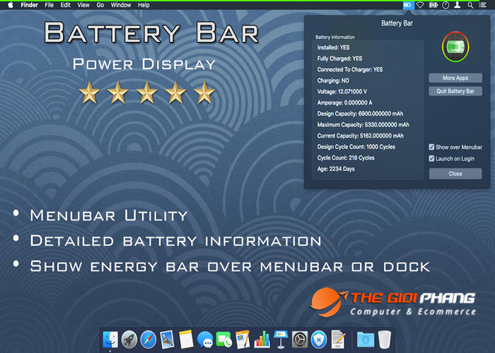 Sualaptop.Net hướng dẫn kiểm tra mức độ chai pin với công cụ BatteryBar