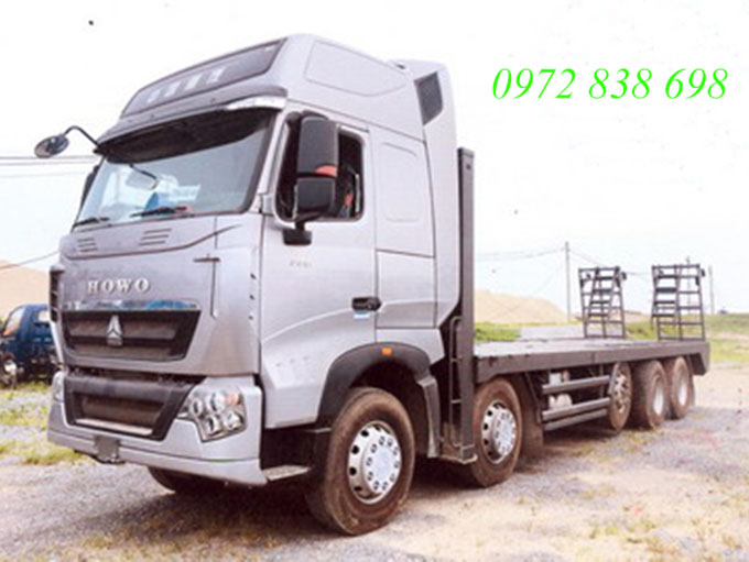 xe nâng đầu chở máy công trình howo 5 chân