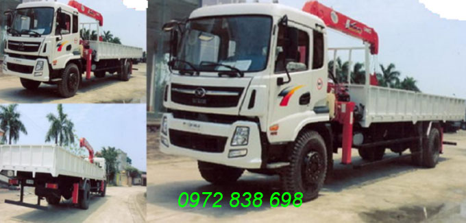 xe tải cửu long gắn cẩu unic 5 tấn