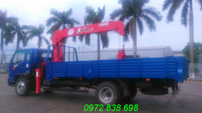 xe tải tmt gắn cẩu unic 5 tấn